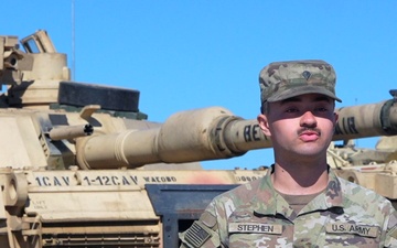 U.S. Army Spc. Tyler Stephen discusses Abrams familiarization in Lithuania
