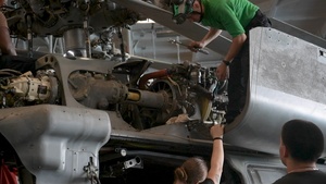 Nimitz Sailors Conduct Aircraft Maintenance
