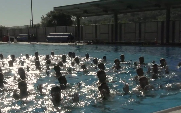 Marines Test Their Water Competency as Part of Reconaissance Training Company course.