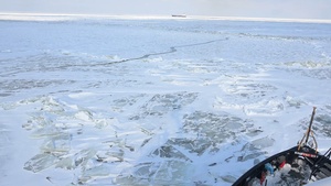 Coast Guard continues ice-breaking operations on the Great Lakes