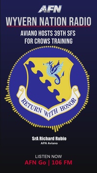 AFN Aviano Radio News Graphic: Aviano Hosts 39th SFS for CROWS Training