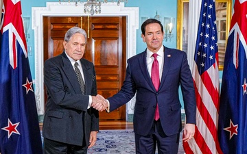 Secretary of State Marco Rubio meets with New Zealand Foreign Minister Winston Peter