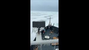 Coast Guard continues to break ice in Lake Michigan