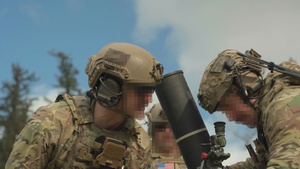 B-Roll: 1SFG(A) mortar live fire training