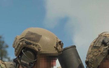 B-Roll: 1SFG(A) mortar live fire training