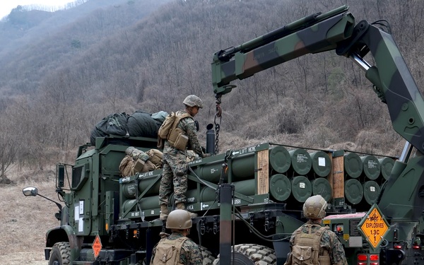 U.S. Marines with 3/12 Conduct HIMARS Live-Fire Range during KMEP 26.1