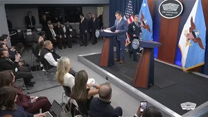 Hegseth, Caine Hold Press Conference