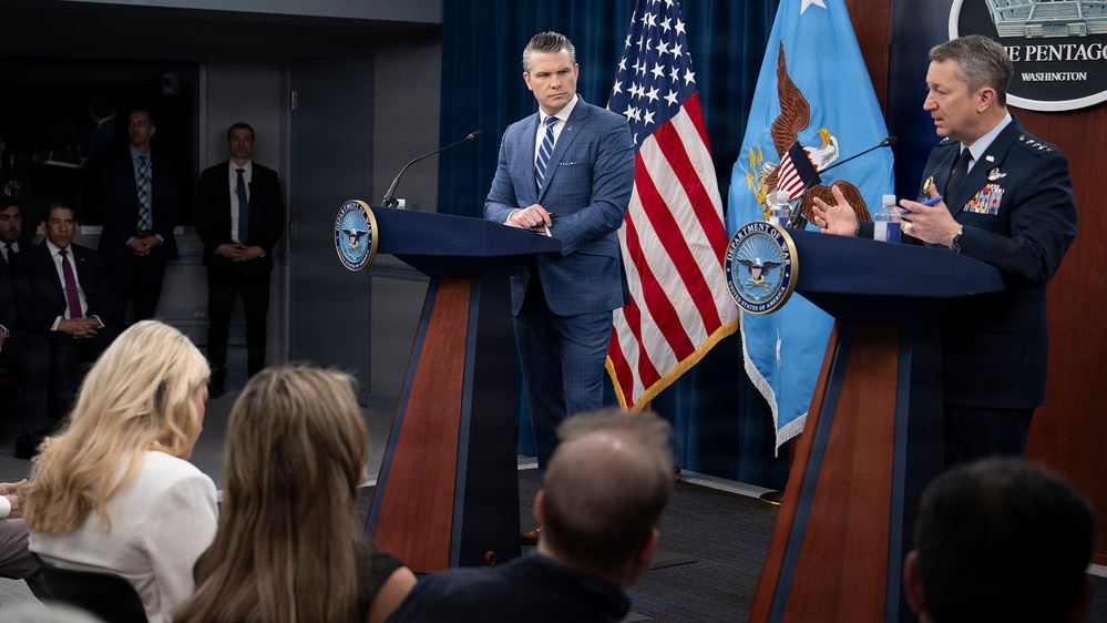 DVIDS - Video - Hegseth, Caine Hold Press Conference