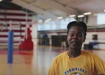 Sgt. 1st Class Brittany Bell 21st TSC MWR Volleyball Interview