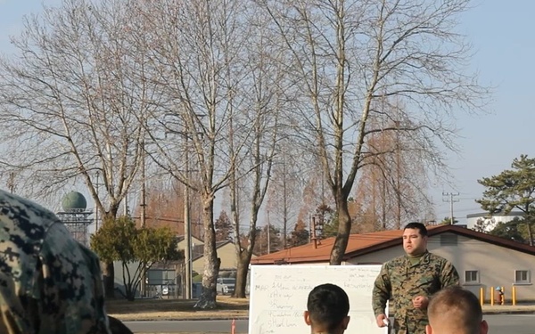 U.S. Marines engage in tactical combat casualty care training