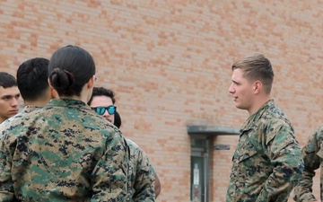 ARFF Marines engage in simulated aircraft firefighting drills