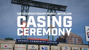 136th Expeditionary Signal Battalion Casing Ceremony