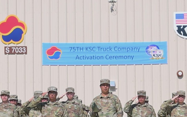 75th KSC truck company activation