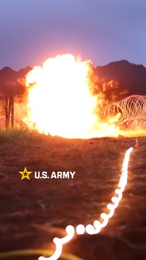 95th Combat Engineers live fire reel