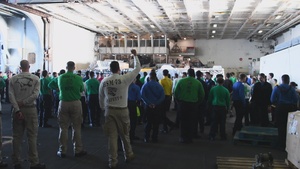 Nimitz Sailors Conduct Aircraft Maintenance
