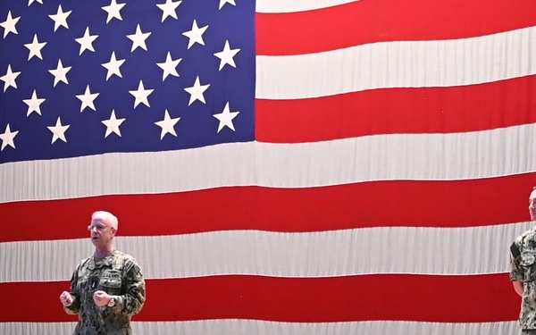 CNO and MCPON hold all-hands call on Naval Submarine Base New London