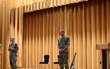 CNO and MCPON hold all-hands call on Portsmouth Naval Shipyard