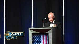 Chief of Naval Operations Adm. Daryl Caudle delivers remarks at the Groton-area Submarine Birthday Ball