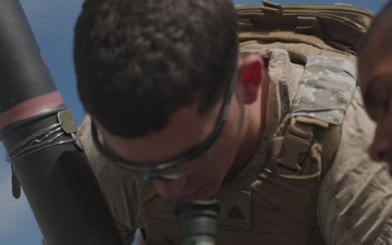 B-Roll: 11th MEU Marines, Sailors Conduct 81 mm Gun Drills Aboard USS Comstock