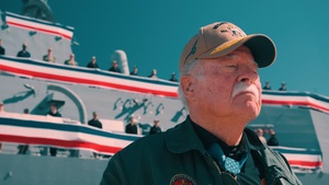 Medal of Honor Recipient Marine Corps Col. (ret) Harvey C. Barnum Jr. Tours His Namesake Ship, USS Harvey C. Barnum Jr. (DDg 124)