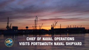 Chief of Naval Operations, Adm. Daryl Caudle, visits Portsmouth Naval Shipyard