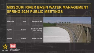 Missouri River Water Management Spring Public Meeting 2026