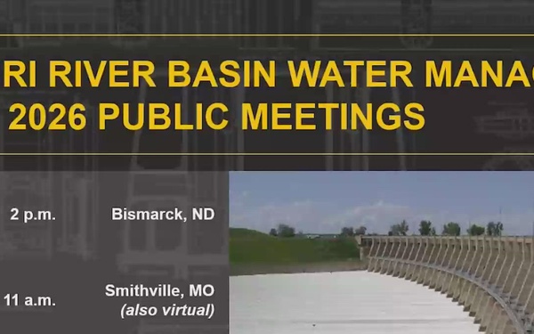 Missouri River Water Management Spring Public Meeting 2026