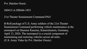 21st TSC Motorpool B-Roll