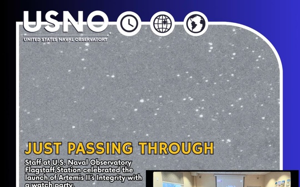 USNO astronomers observe Artemis II Integrity from Flagstaff, AZ