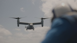 B-Roll: 11th MEU Marines, Sailors Conduct Flight Operations Aboard USS Comstock