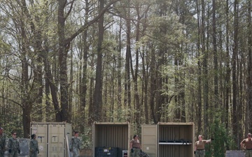 Navy Expeditionary Logistics Support Group Students Assemble a Fuel System Supply Point