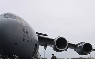 B-roll 204th Airlift Squadron supporting Artemis II mission