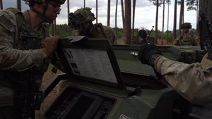 101st Airborne Division (Air Assault) Soldiers utilize Hunter Wolf UGV for logistics during JRTC