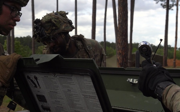 101st Airborne Division (Air Assault) Soldiers utilize Hunter Wolf UGV for logistics during JRTC