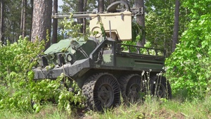 101st uses Hunter Wolf w/ remote operated .50-caliber machine gun at JRTC