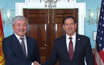Secretary of State Marco Rubio meets with Kyrgyz Republic Prime Minister Adylbek Kasymaliev
