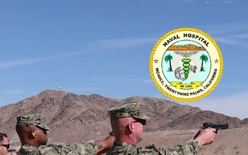 Sailors complete Marine Corps Combat Pistol Program qualification (vertical video)