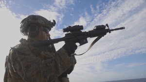 22nd MEU (SOC) | MSPF Marines and U.S. Coast Guardsmen Conduct Deck Shoot