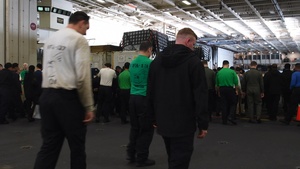 Nimitz Sailors Conduct Aircraft Maintenance