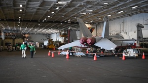 Nimitz Sailors Conducts Aircraft Maintenance