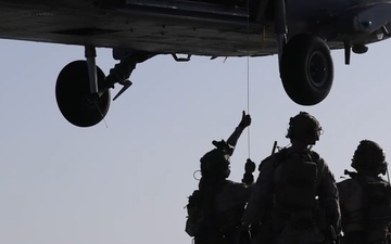 U.S. forces execute a blockade on vessels attempting to enter or exit Iranian ports