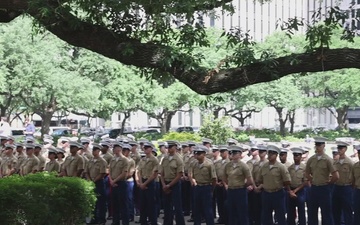 U.S. Marines with MWSS-272 attend welcome event