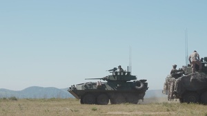 B-Roll: U.S. Marines, Royal Australian soldiers, New Zealand Soldiers conduct mounted land navigation during Bushmaster Competition
