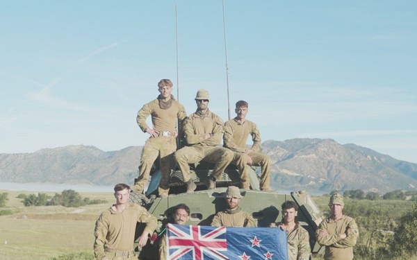 B-Roll: U.S. Marines, Royal Australian soldiers, New Zealand soldiers conduct gunnery during Bushmaster Competition