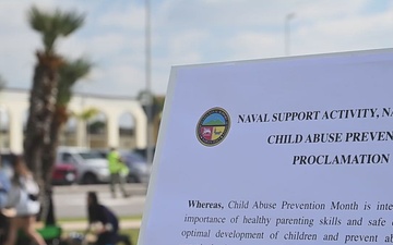 AFN Naples B-roll - Child Abuse Prevention Proclamation Signing