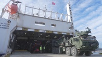 CORE26 | U.S. Marines Offload Ground and Logistical Equipment after Arctic Exercise
