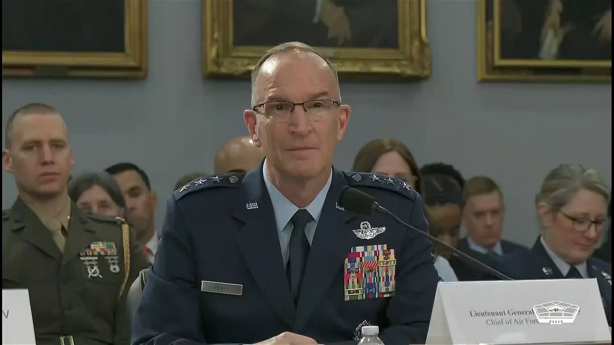 The House Appropriations Committee’s defense subcommittee holds a hearing on the fiscal year 2027 budget request for the National Guard and reserve forces in Washington, April 17, 2026. Testifying are: Air Force Gen. Steven Nordhaus, chief of the National Guard Bureau; Army Lt. Gen. Robert Harter, chief of the Army Reserve; Navy Rear Adm. Richard Lofgren, acting chief of the Navy Reserve; Marine Corps Lt. Gen. Leonard Anderson IV, Marine Corps Reserve commander; and Air Force Lt. Gen. John Healy, Air Force Reserve chief.
