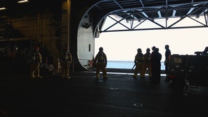 Damage Control Training aboard USS Iwo Jima