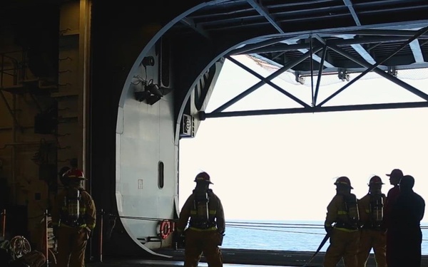 Damage Control Training aboard USS Iwo Jima