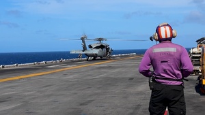Replenishment-at-Sea aboard USS Iwo Jima